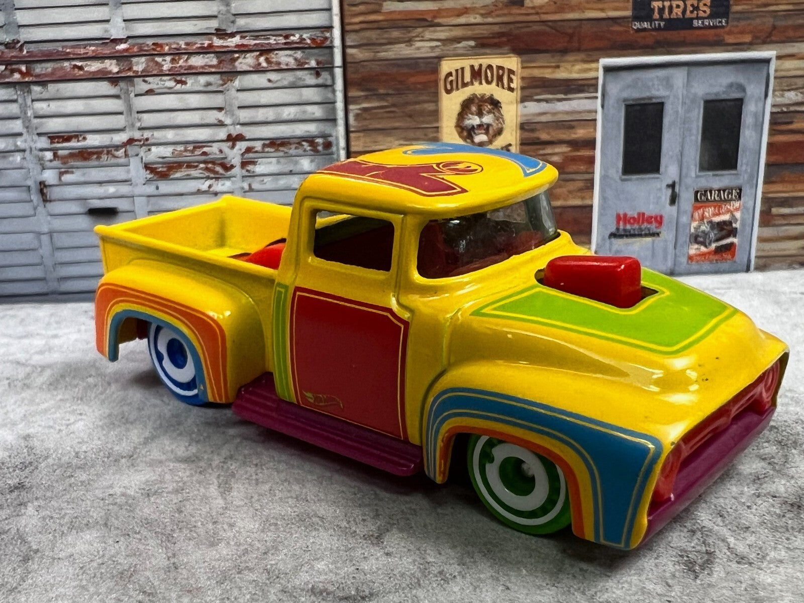 🇺🇸🇺🇸Hot Wheels Treasure Hunt Custom '56 Ford Truck HW Art Cars C18🇺🇸🇺🇸