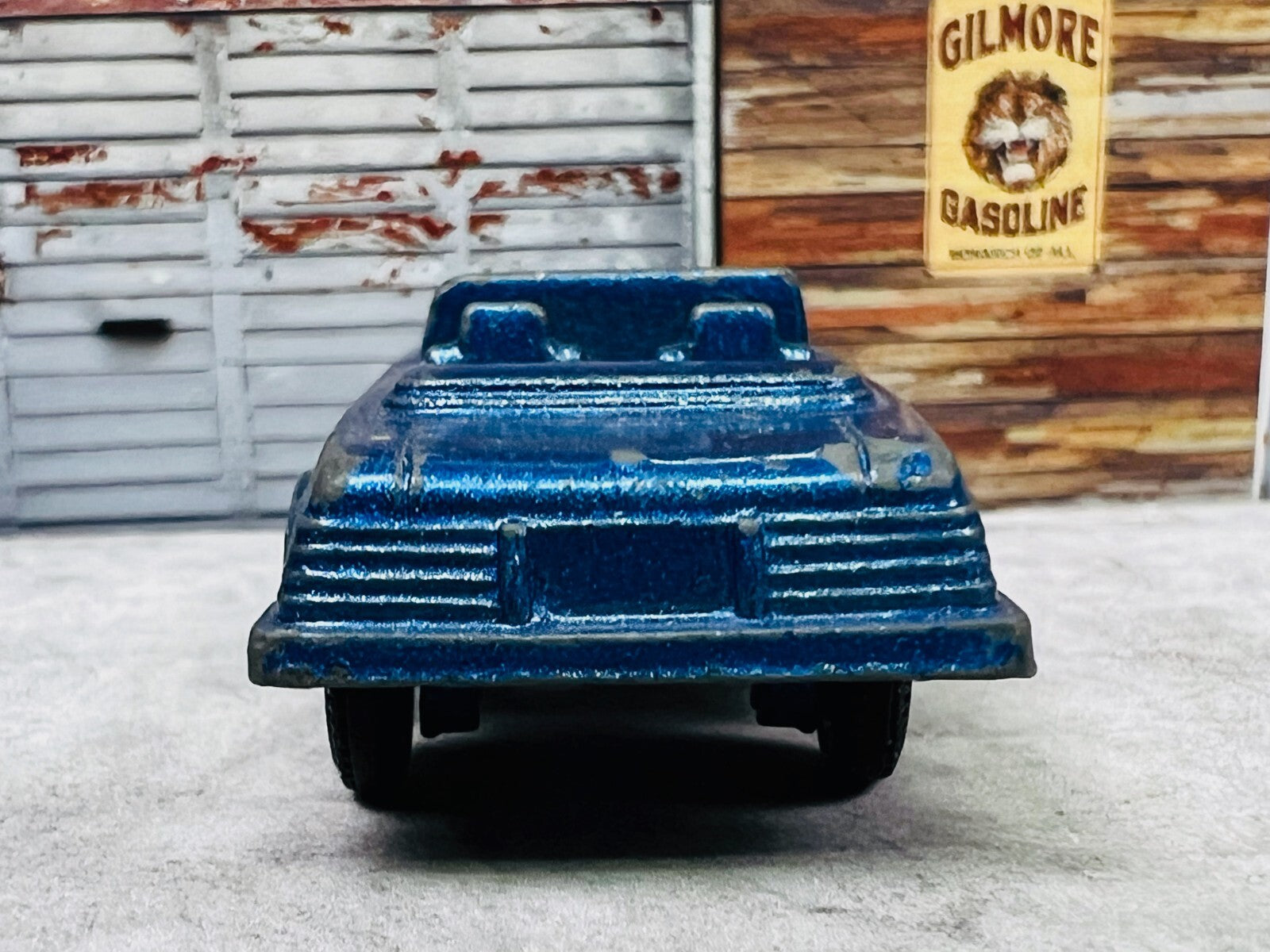 🇩🇪Vintage Tootsie Toy Die Cast Blue Convertible Mercedes Benz Car C8🇩🇪