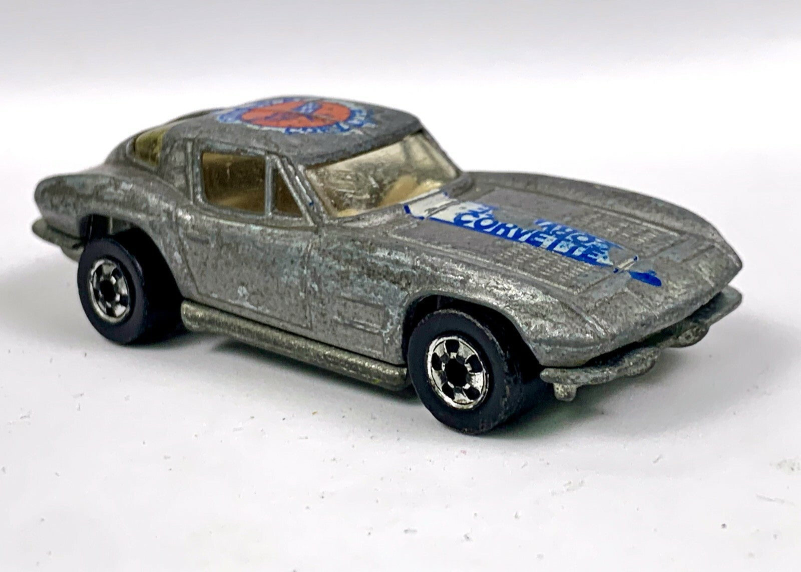 🔥🔥1979 Hot Wheels Car Corvette 63 Split Window Stingray Silver Hong Kong  🔥🔥