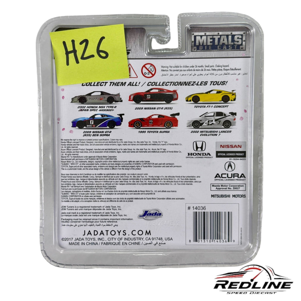 🎌Jada JDM Tuners 2009 Nissan GT-R (R35) Ben Sopra Blue Die-Cast 1:64 H26🎌