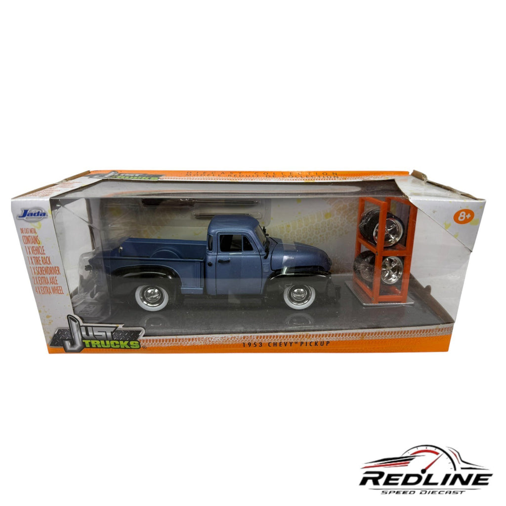 🇺🇸🇺🇸Jada Just Trucks 1953 Chevrolet Pickup Blue 1:24 D1🇺🇸🇺🇸