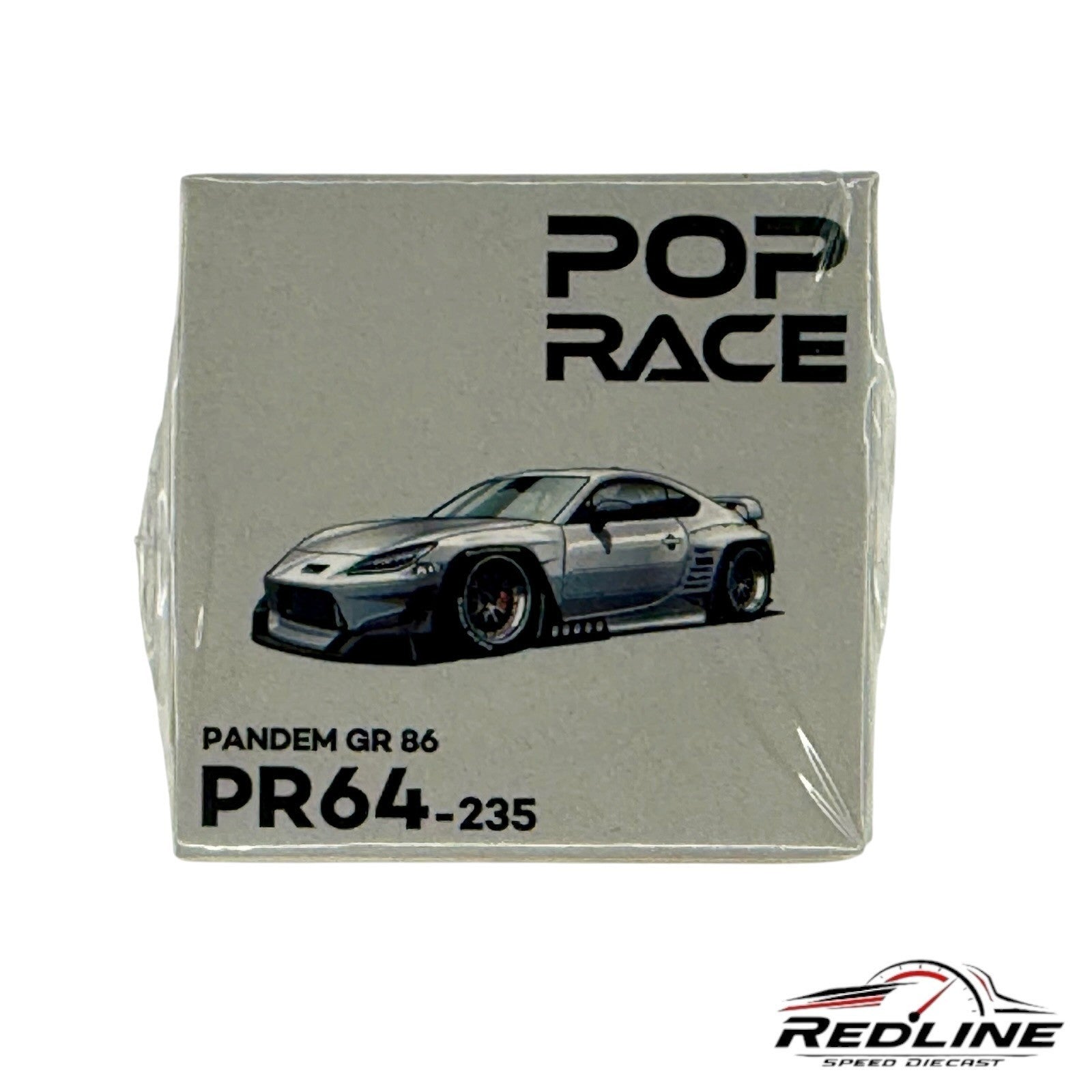 🎌🎌Pop Race Toyota Pandem GR 86 Silver 1:64 Scale Diecast Car H17🎌🎌