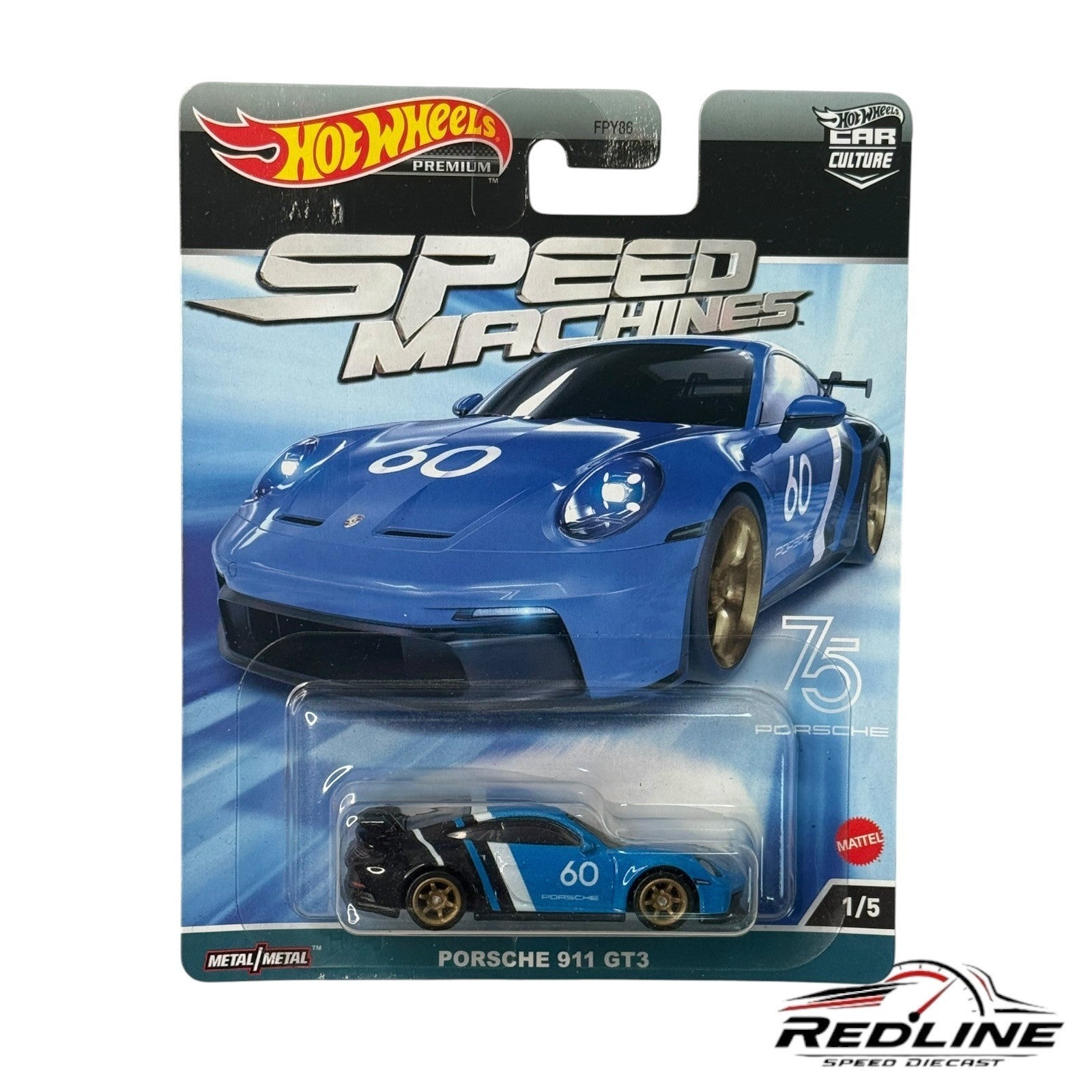 🇩🇪Hot Wheels Premium Car Culture Speed Machines Porsche 911 GT3 H17🇩🇪