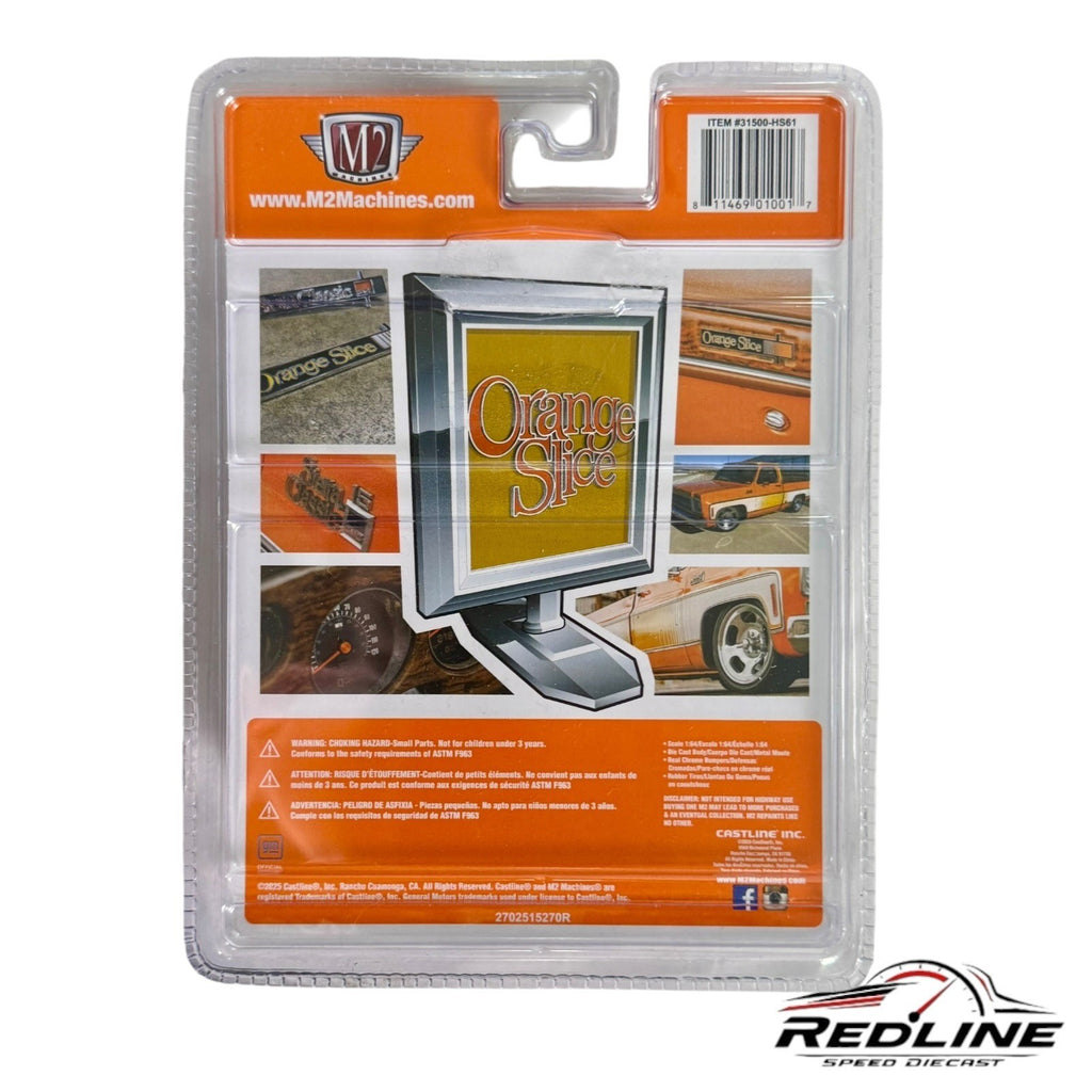 🇺🇸M2 Machines Hobby Exclusive 1976 GMC Sierra Grande Pickup Orange Slice H33