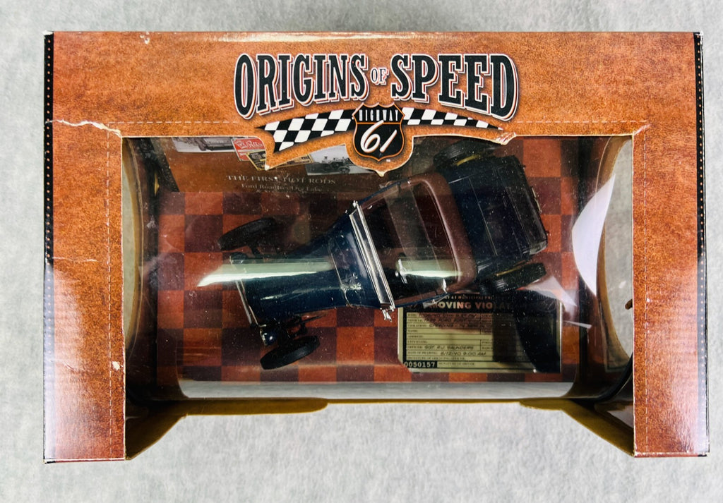🇺🇸🇺🇸Highway 61 Ford Model A Roadster Hot Rod Origins of Speed Black🇺🇸🇺🇸