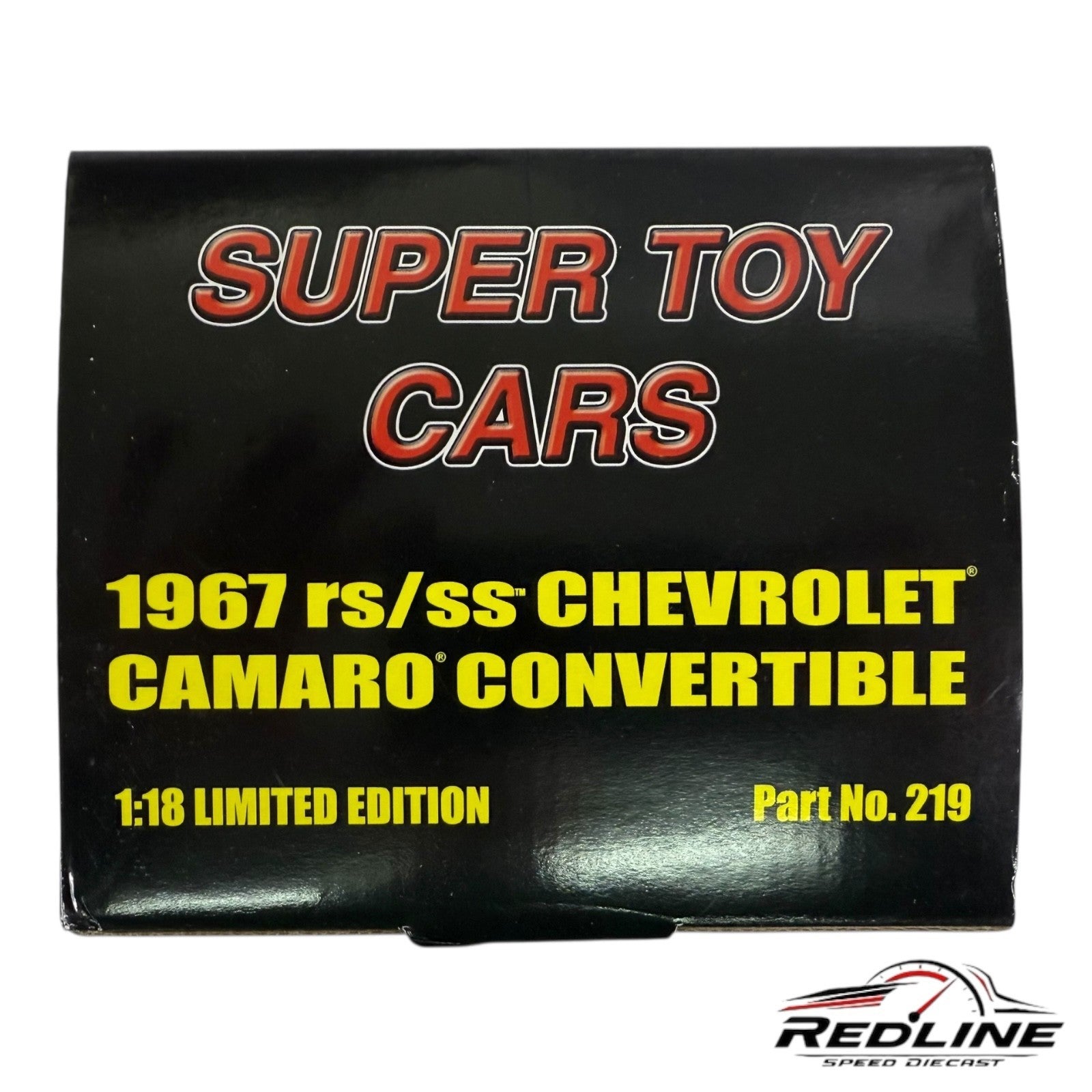 🇺🇸Exact Detail 1967 RS/SS Chevrolet Camaro Convertible Black C3 1:18🇺🇸