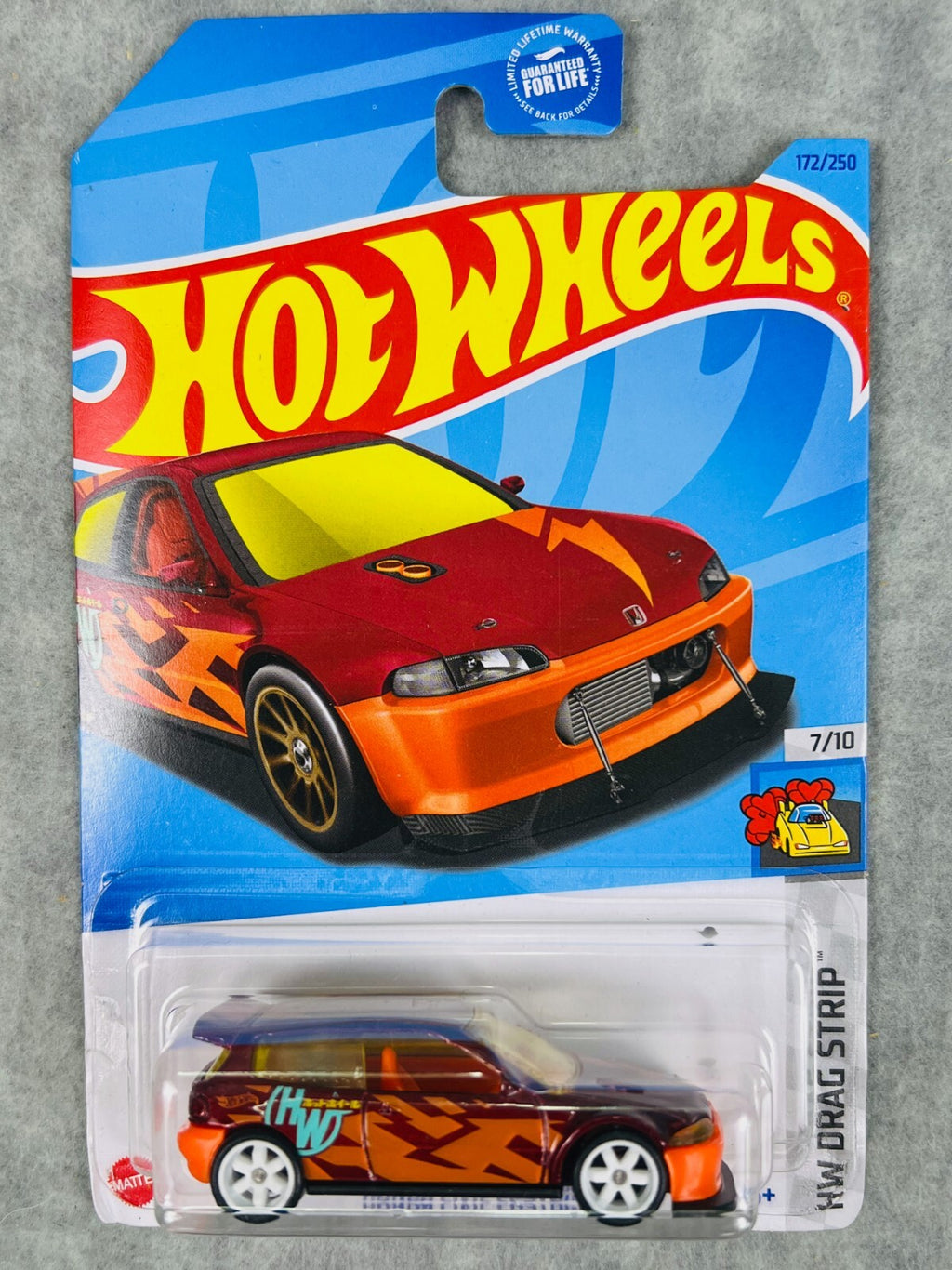 🎌🎌🎌Hot Wheels Honda Civic Custom WHEEL SWAP REAL RIDERS H30🎌🎌🎌
