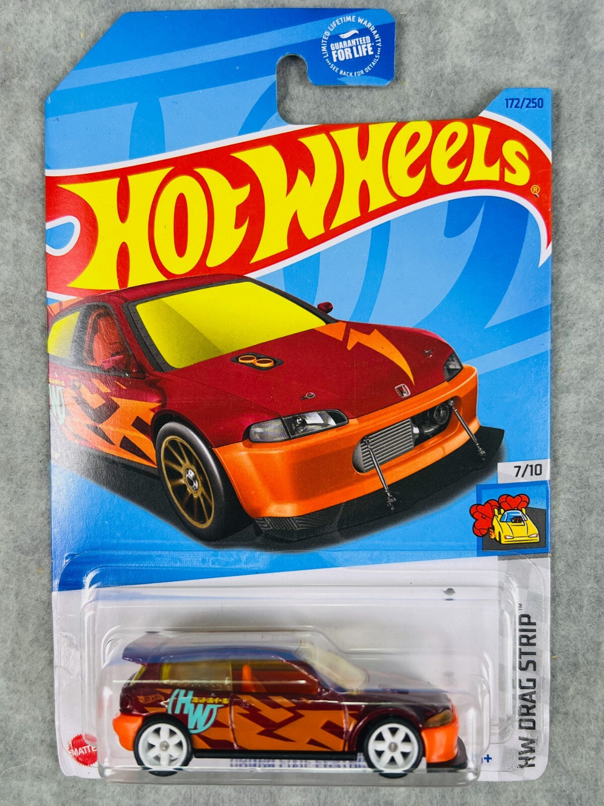 🎌🎌🎌Hot Wheels Honda Civic Custom WHEEL SWAP REAL RIDERS H30🎌🎌🎌