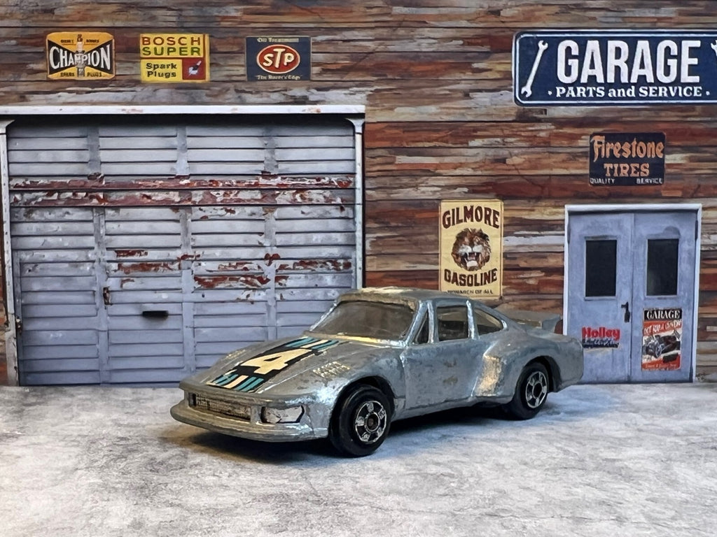 🇩🇪🇩🇪Vintage 1980s Zylmex Zee Toys D55 Porsche 935 Turbo Silver C7🇩🇪🇩🇪