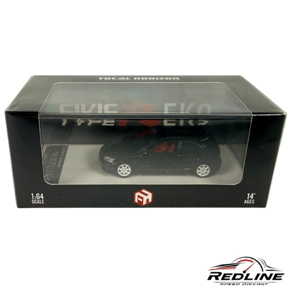 FH 1/64 Scale  Civic Type R EK9 Black Diecast car Model Toy Gift