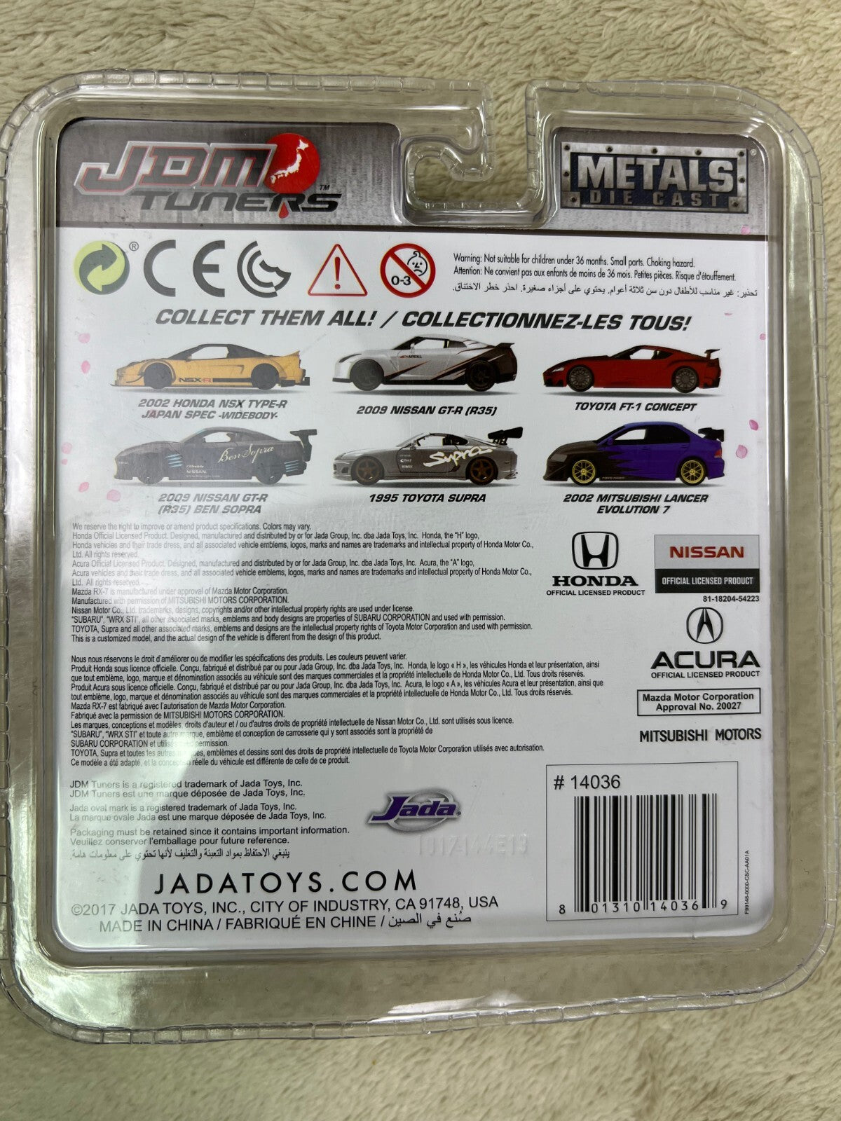 🎌🎌JADA METALS DIE CAST JDM TUNERS 2009 NISSAN GT-R (R35) 1/64 WHITE HW16🎌🎌