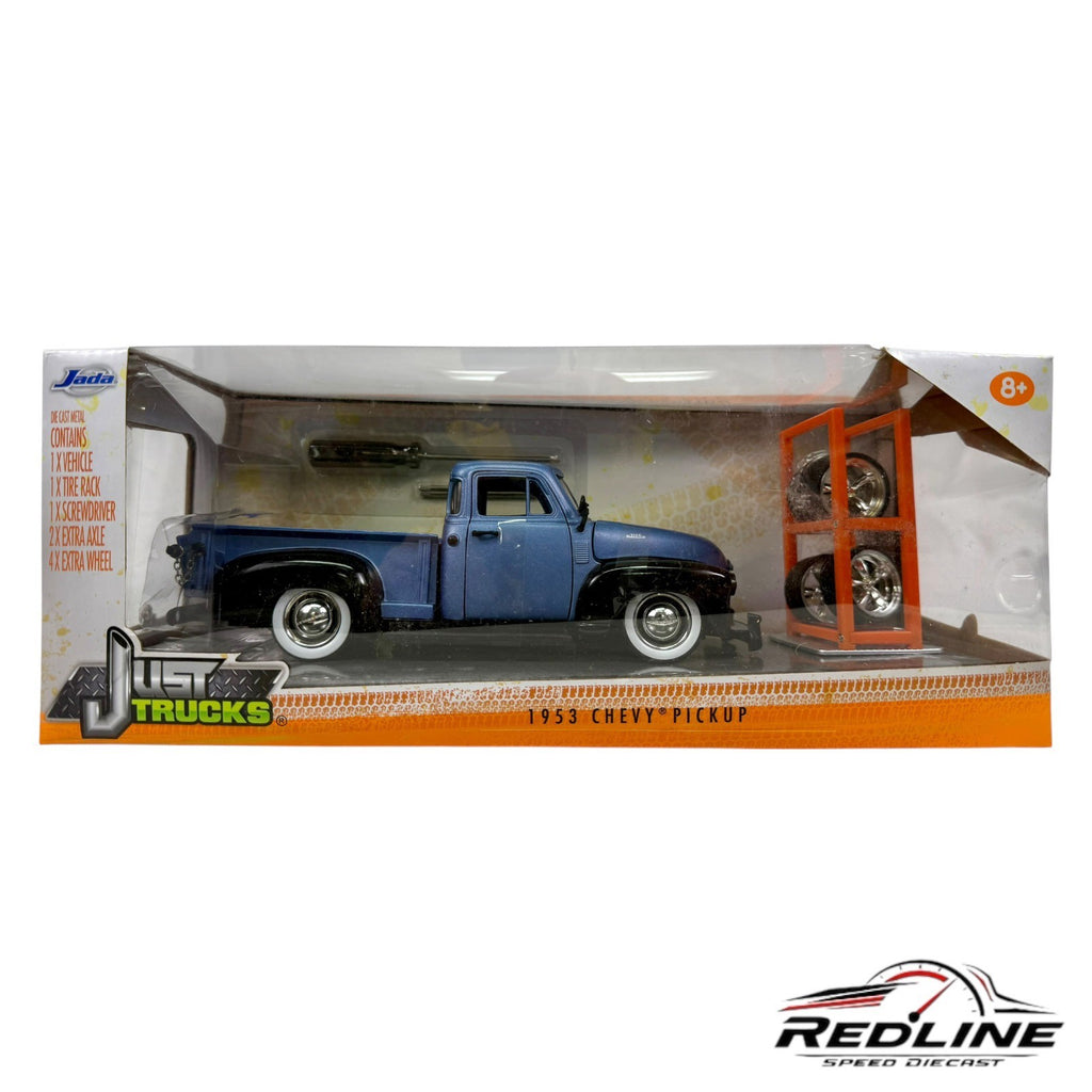 🇺🇸🇺🇸Jada Just Trucks 1953 Chevrolet Pickup Blue 1:24 D1🇺🇸🇺🇸