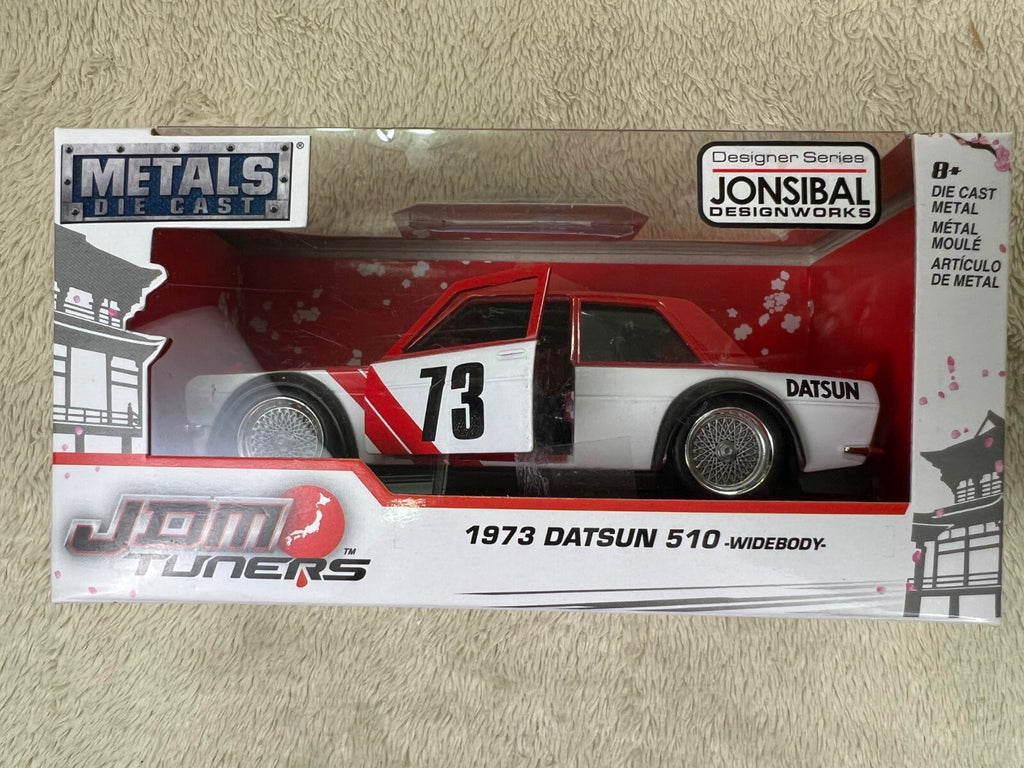 🎌🎌Jada Toys Metals JDM Tuners 1973 Datsun 510 Widebody 1:32 Scale HW16🎌🎌