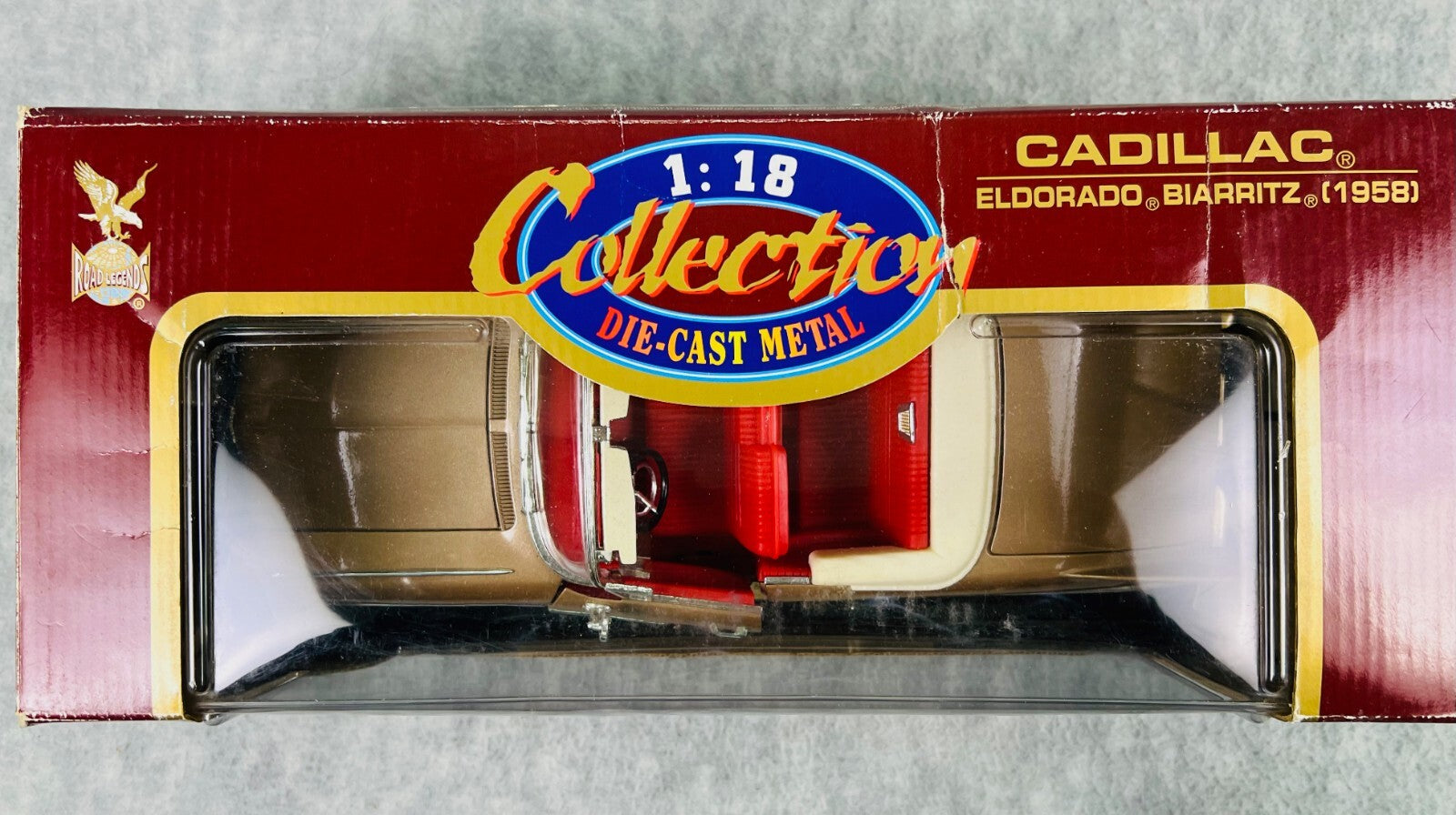 🇺🇸🇺🇸Road Legends Cadillac 1958 Eldorado Biarritz 1:18 Scale Die Cast🇺🇸🇺🇸