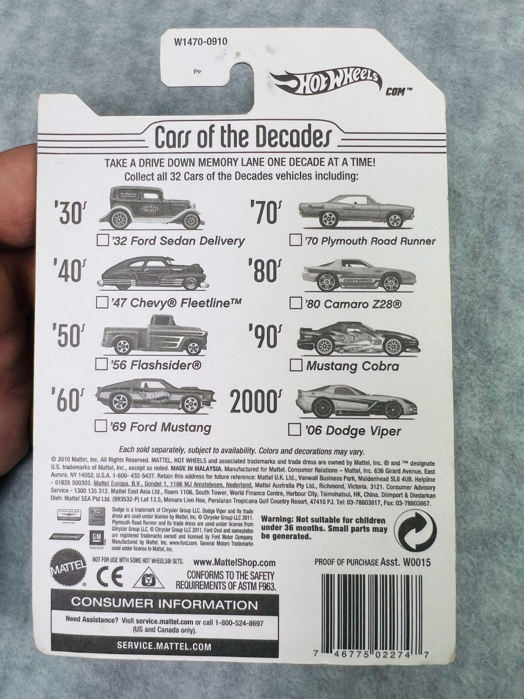 🇺🇸🇺🇸Hot Wheels Cars of the Decades-The 90s Mustang Cobra Black H23🇺🇸🇺🇸