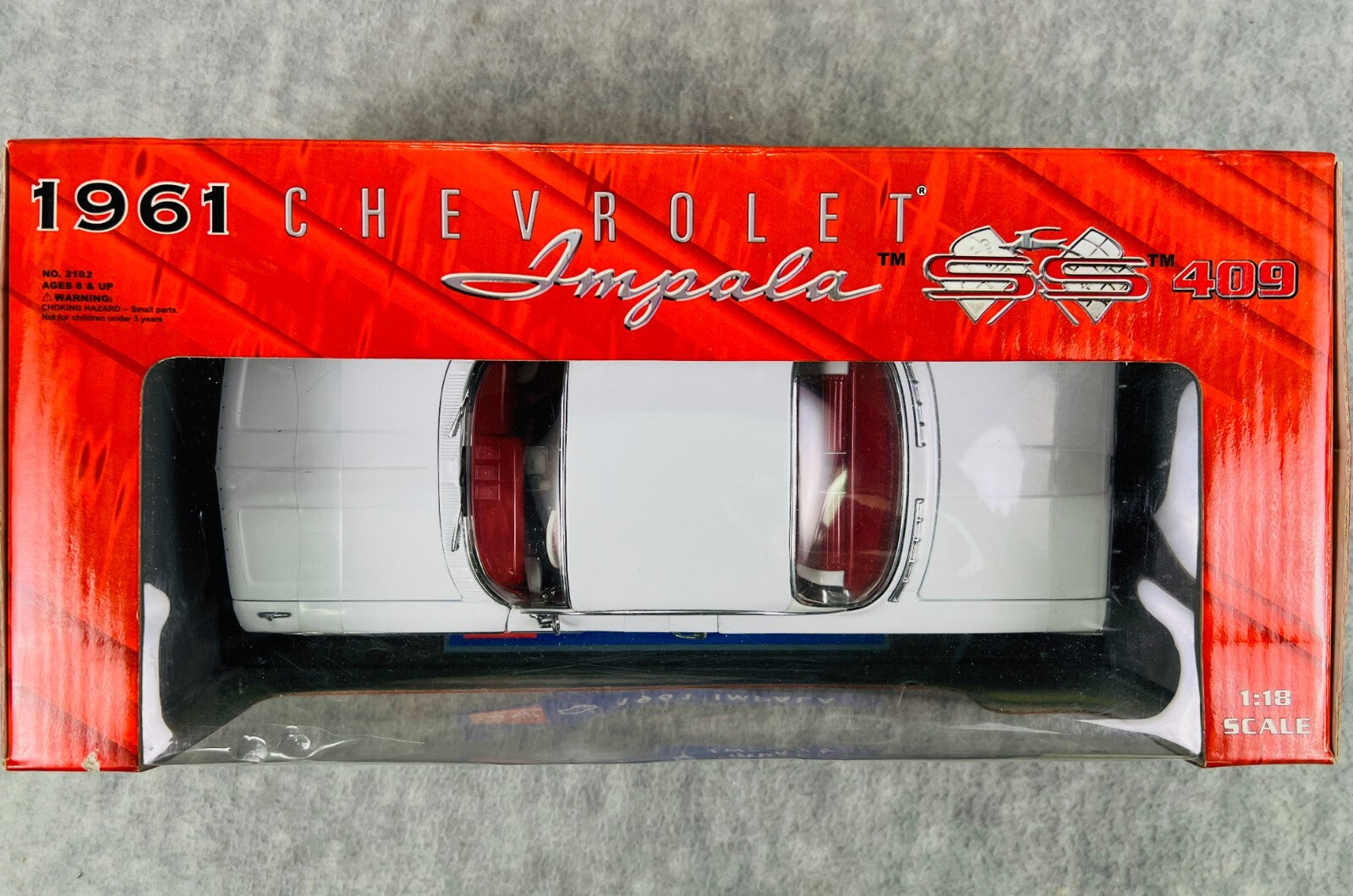 🇺🇸🇺🇸🇺🇸SUNSTAR WHITE 1961 CHEVROLET IMPALA SS409 1/18 SCALE C3🇺🇸🇺🇸🇺🇸