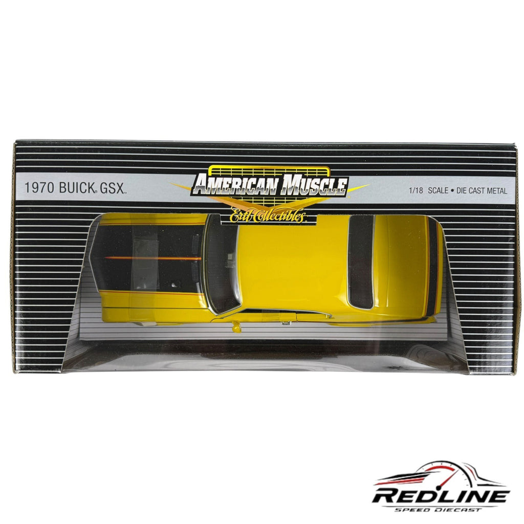 🦅🦅Ertl American Muscle 1970 Buick GSX Yellow 1:18 B2🦅🦅