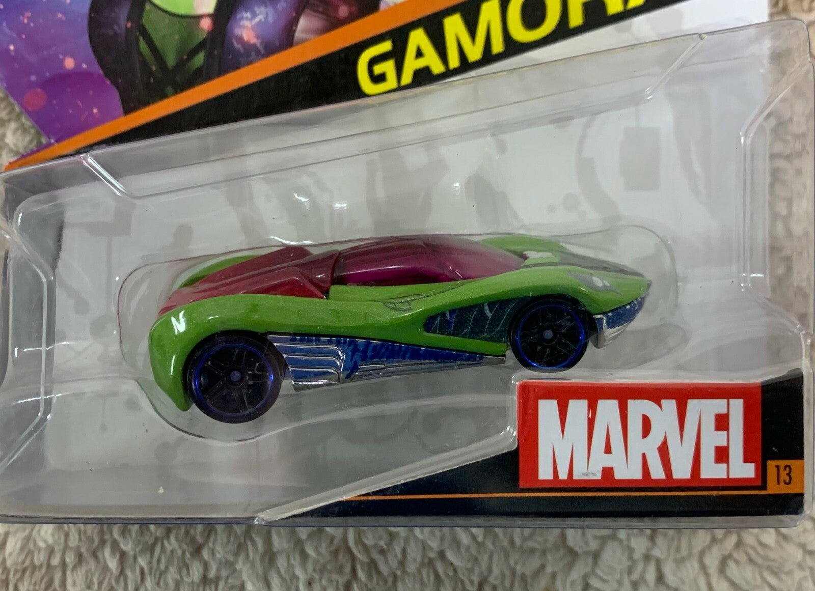 🔥🔥Hot Wheels Marvel Guardians of The Galaxy Vol. 2 Character Car Gamora H7🔥🔥