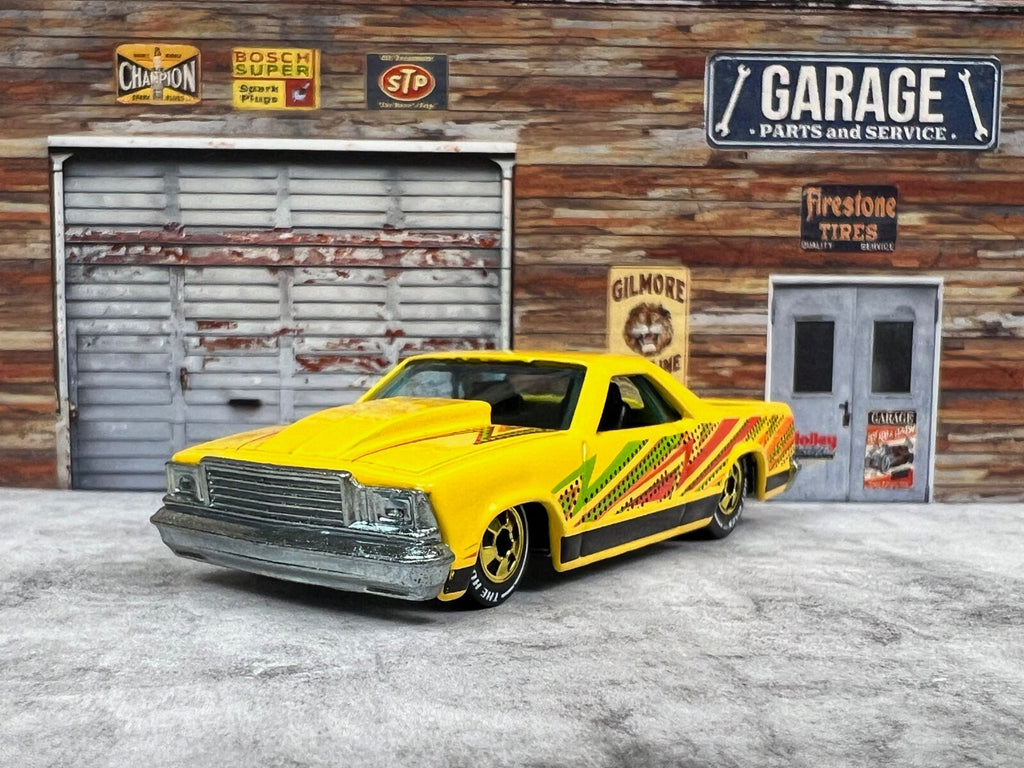 🔥🔥🔥Hot Wheels The Hot Ones '80 Chevrolet El Camino Chase Yellow 🔥🔥🔥