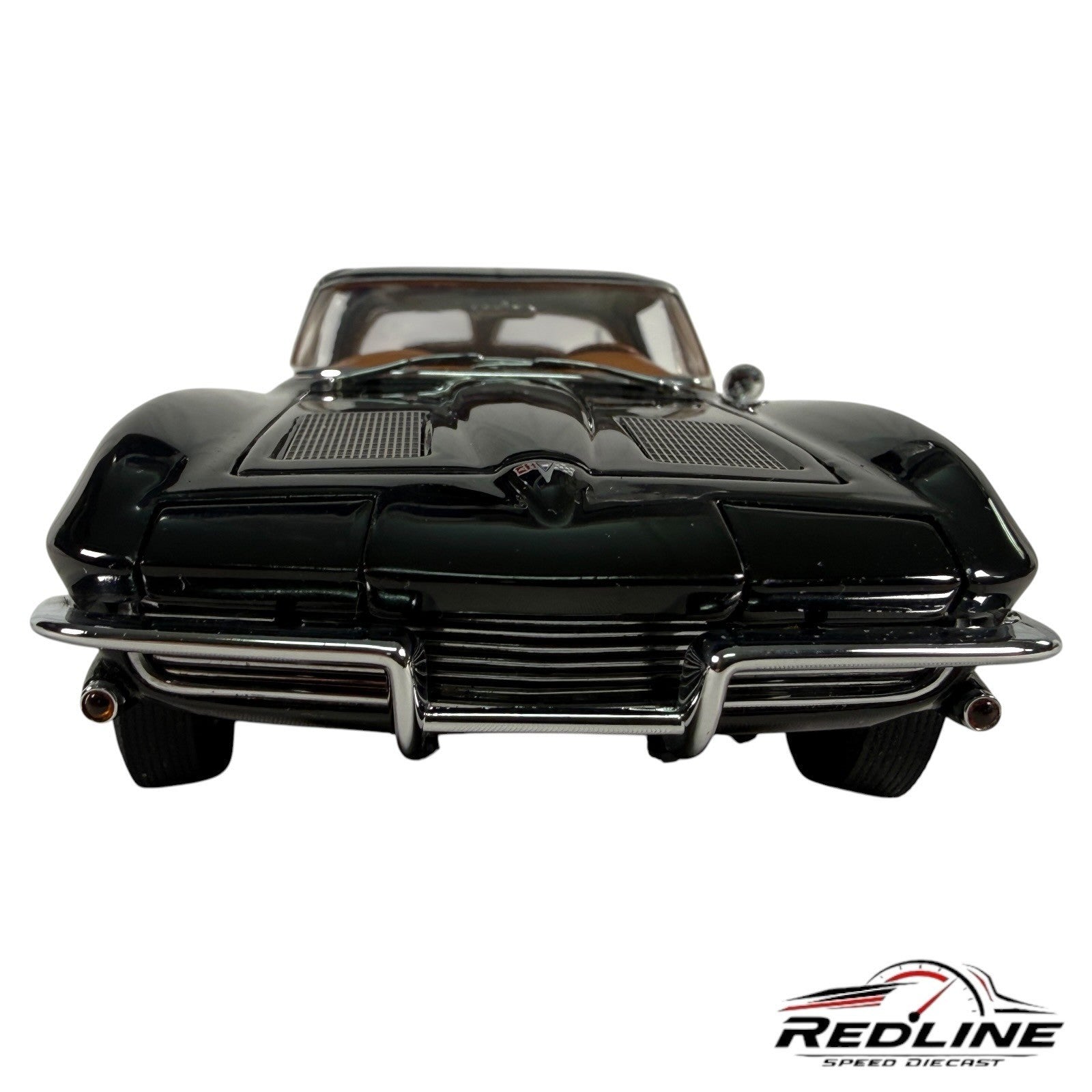 🦅🦅Danbury Mint 1963 Chevrolet Corvette Sting Ray Coupe Black 1/24 C2🦅🦅