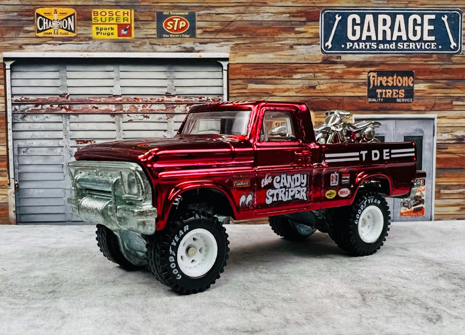 🇺🇸🇺🇸Hot Wheels Texas Drive 'em CANDY STRIPPER Custom LOOSE 🇺🇸🇺🇸