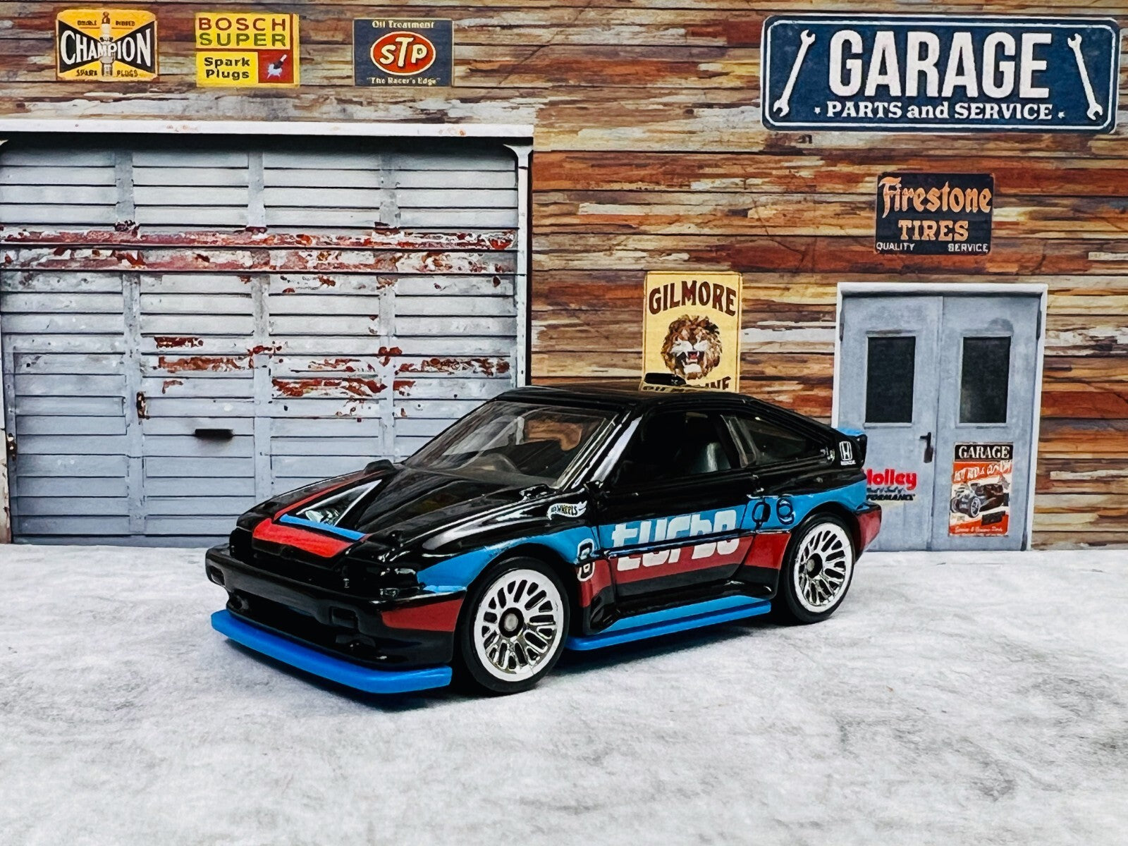🎌🎌🎌Hotwheels Speed Graphics 1985 Honda CR-X Black Turbo C18🎌🎌🎌