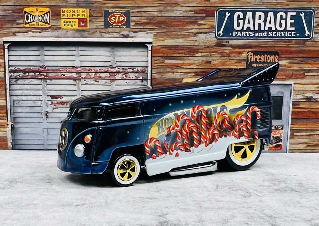 🇩🇪🇩🇪Hot Wheels RLC Exclusive 2019 Holiday VW Drag Bus Dark Blue C2🇩🇪🇩🇪