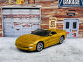 🔥🔥🔥Matchbox 2000 Chevy Corvette TM GM 1:60 Scale Diecast Gold C15🔥🔥🔥