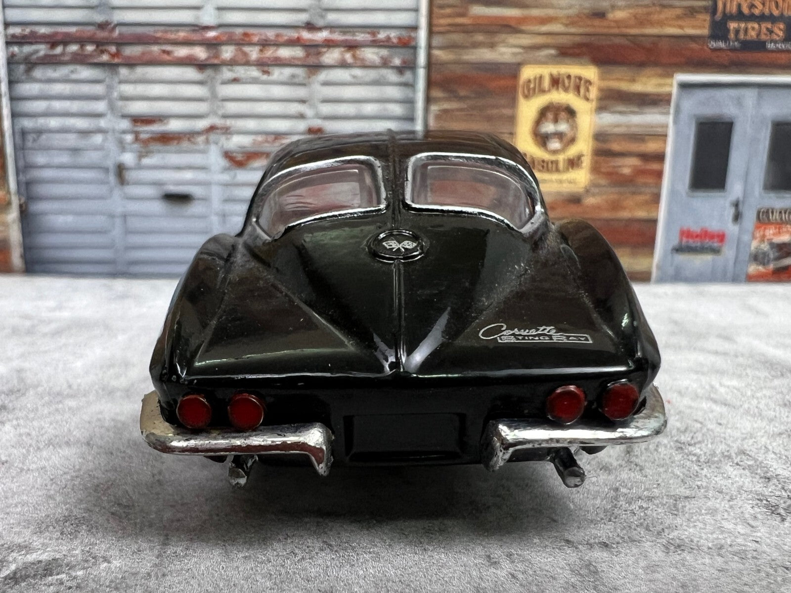 🔥1996 Racing Champions Black 1963 Chevy Corvette Split Window Coupe Issue #3 C2