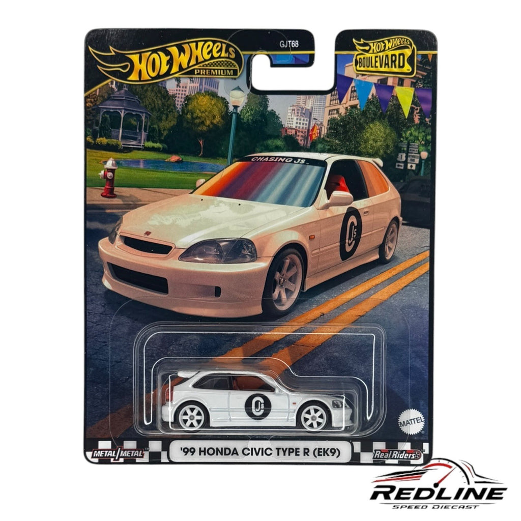 🎌Hot Wheels Boulevard '99 Honda Civic Type R (EK9) White H17🎌