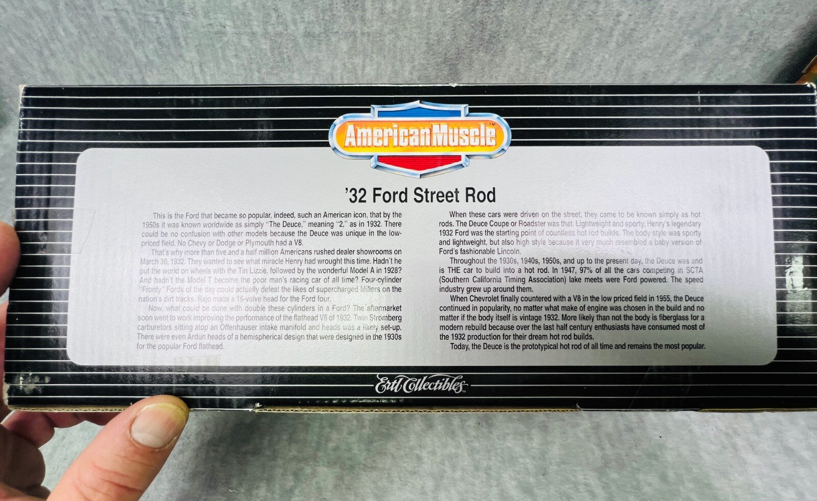 🔥🔥🔥ERTL American Muscle 1932 Ford Street Rod 1:18 Scale Yellow🔥🔥🔥