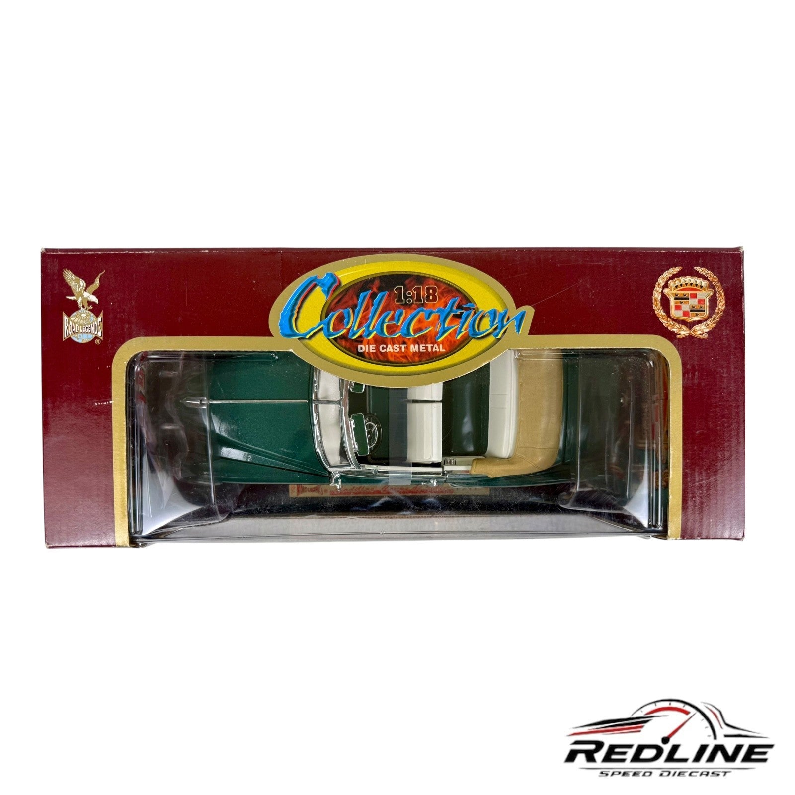 🦅🦅🦅Road Legends 1949 Cadillac Coupe de Ville Green 1:18🦅🦅🦅