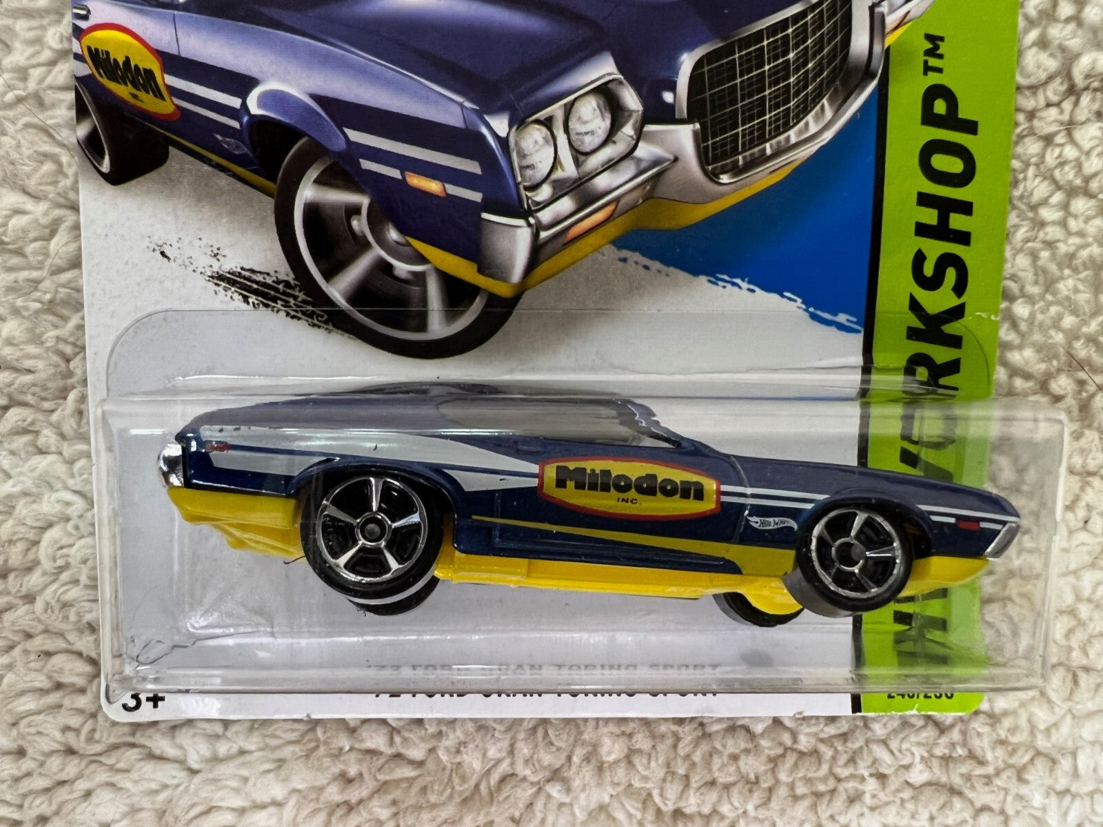 🔥🔥2014 Hot Wheels #248 Workshop-Performance '72 FORD GRAN TORINO SPORT HW12🔥