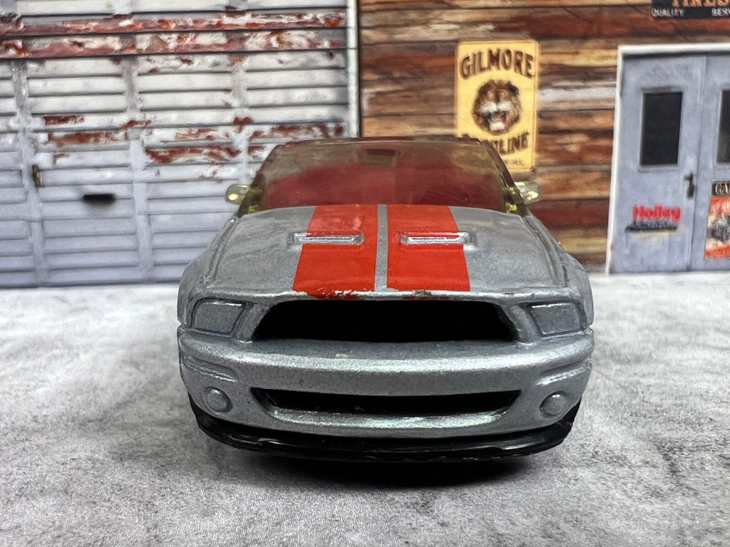 🔥🔥🔥Hot Wheels 07 Shelby GT500 Convertible Silver/Red C9🔥🔥🔥