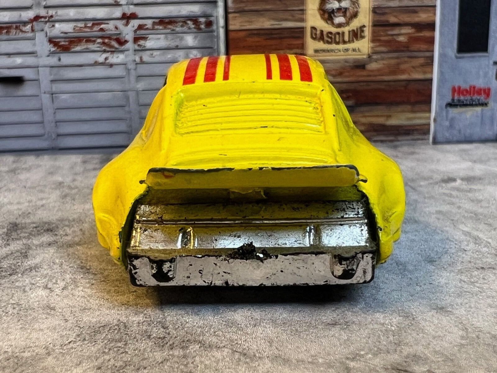 🇩🇪Vintage Unbranded Yellow Porsche Made in China 1:64 Scale model 672A C7🇩🇪