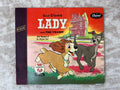 1954 WALT DISNEY'S LADY AND THE TRAMP CAPITOL RECORD READER (2) 78RPM + BOOK