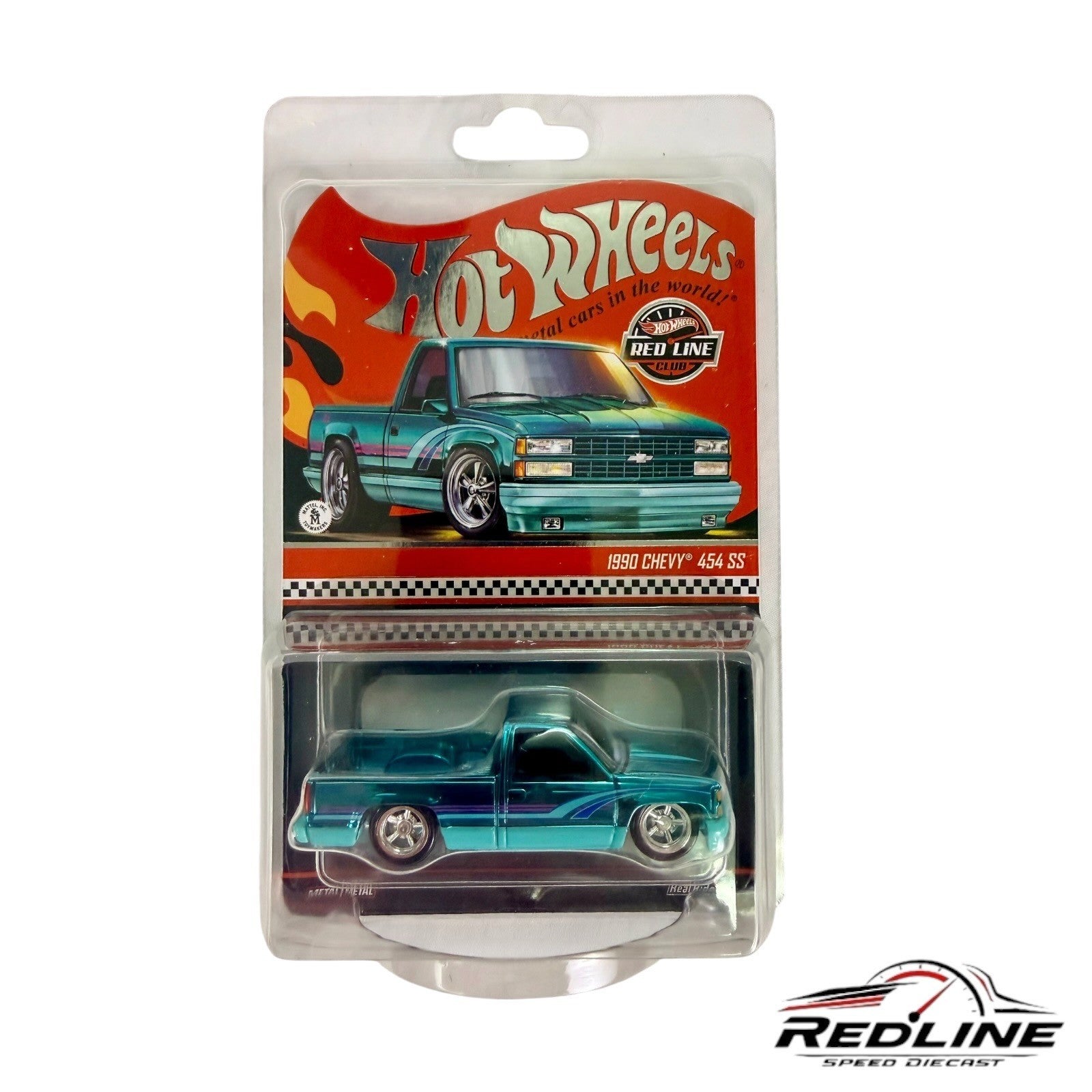 🇺🇸Hot Wheels Red Line Club 1990 Chevy 454 SS Aqua Blue H33🇺🇸