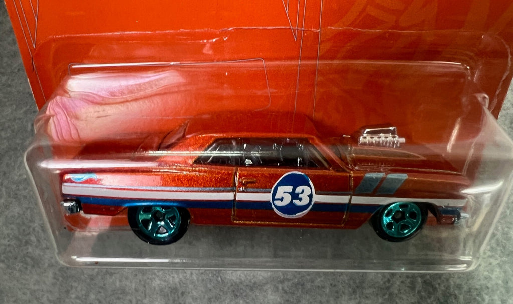 🔥🔥🔥 Hot Wheels 53rd Anniversary Orange & Blue 64 Chevy Chevelle SS H24🔥🔥🔥