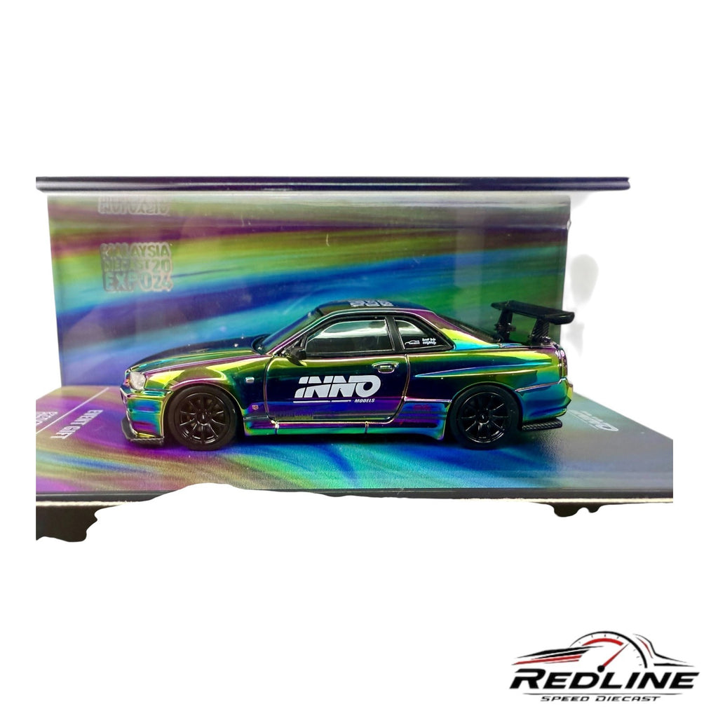 🎌INNO64 2024 Malaysia Diecast Expo Event Gift NISSAN SKYLINE GT-R R34 48 MADE🎌