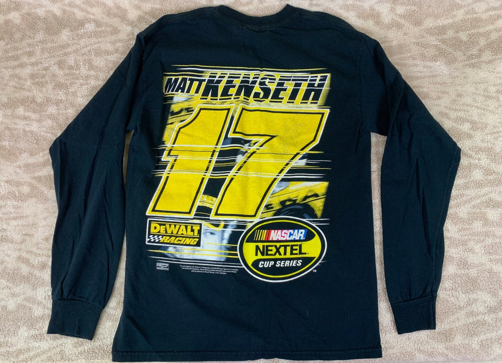 🏁🏁🏁🏁🏁Matt Kenseth #17 DeWalt NASCAR Long Sleeve T-shirt Size LG🏁🏁🏁🏁🏁🏁