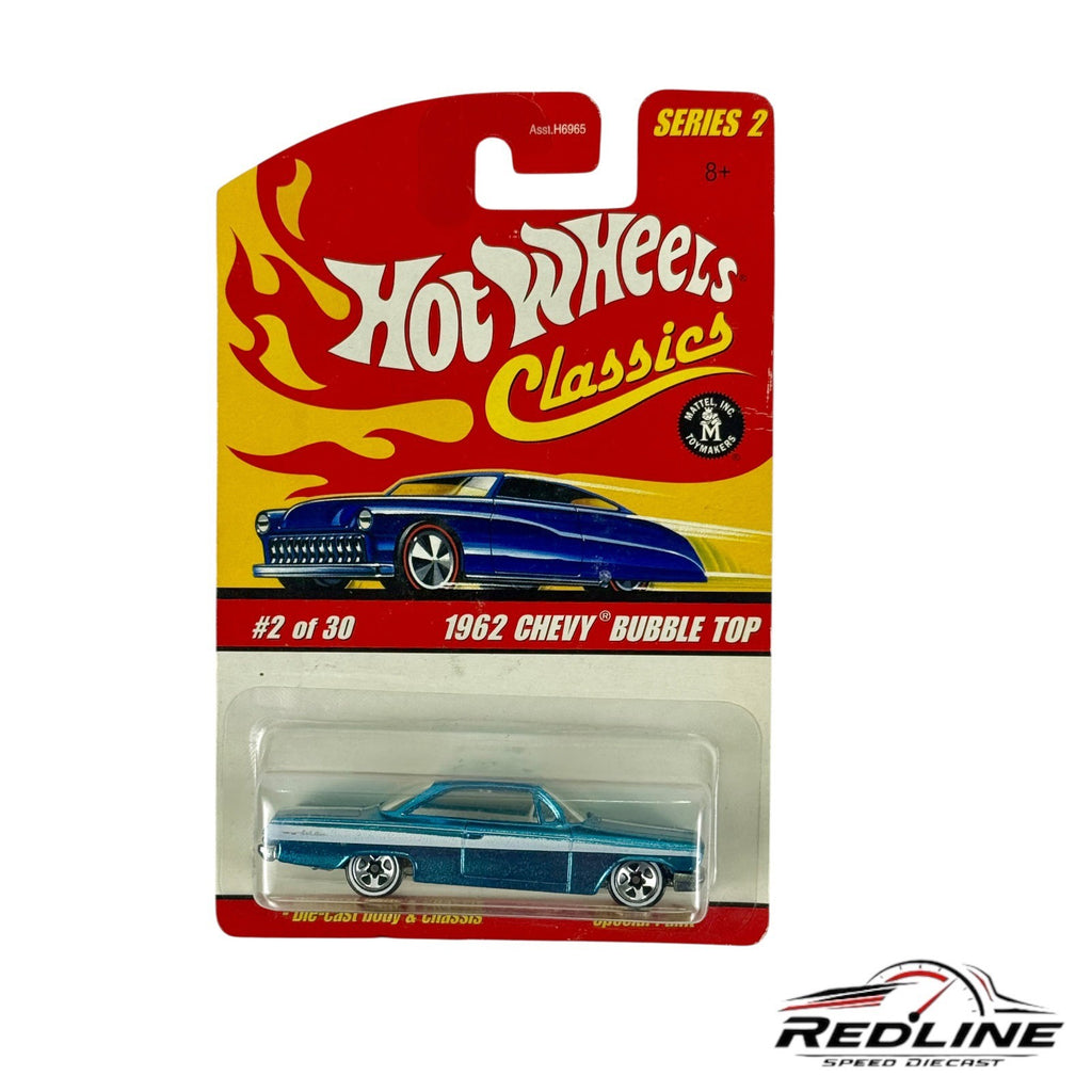 🇺🇸Hot Wheels 1962 Chevy Bubble Top Blue Classics Series 2 2/30 H25🇺🇸