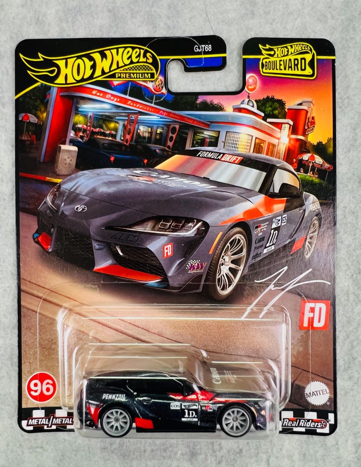 🎌🎌🎌Hot Wheels Premium Boulevard  2021 Toyota GR Supra Black H32🎌🎌🎌