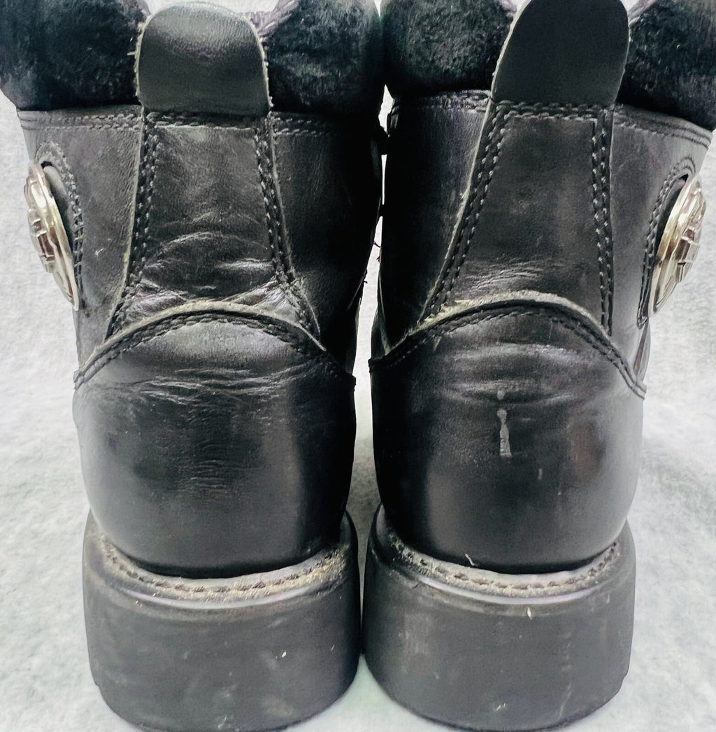 🦅🦅🦅Harley Davidson Mens Size 11.5 Black Motorcycle Boots 94013🦅🦅🦅