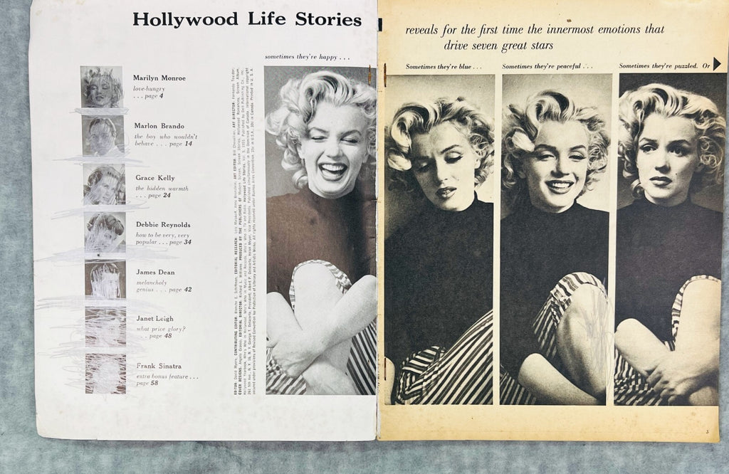 🍿🍿🍿Hollywood Life Stories No.5 1955 Marilyn Monroe, Janet Leigh🍿🍿🍿