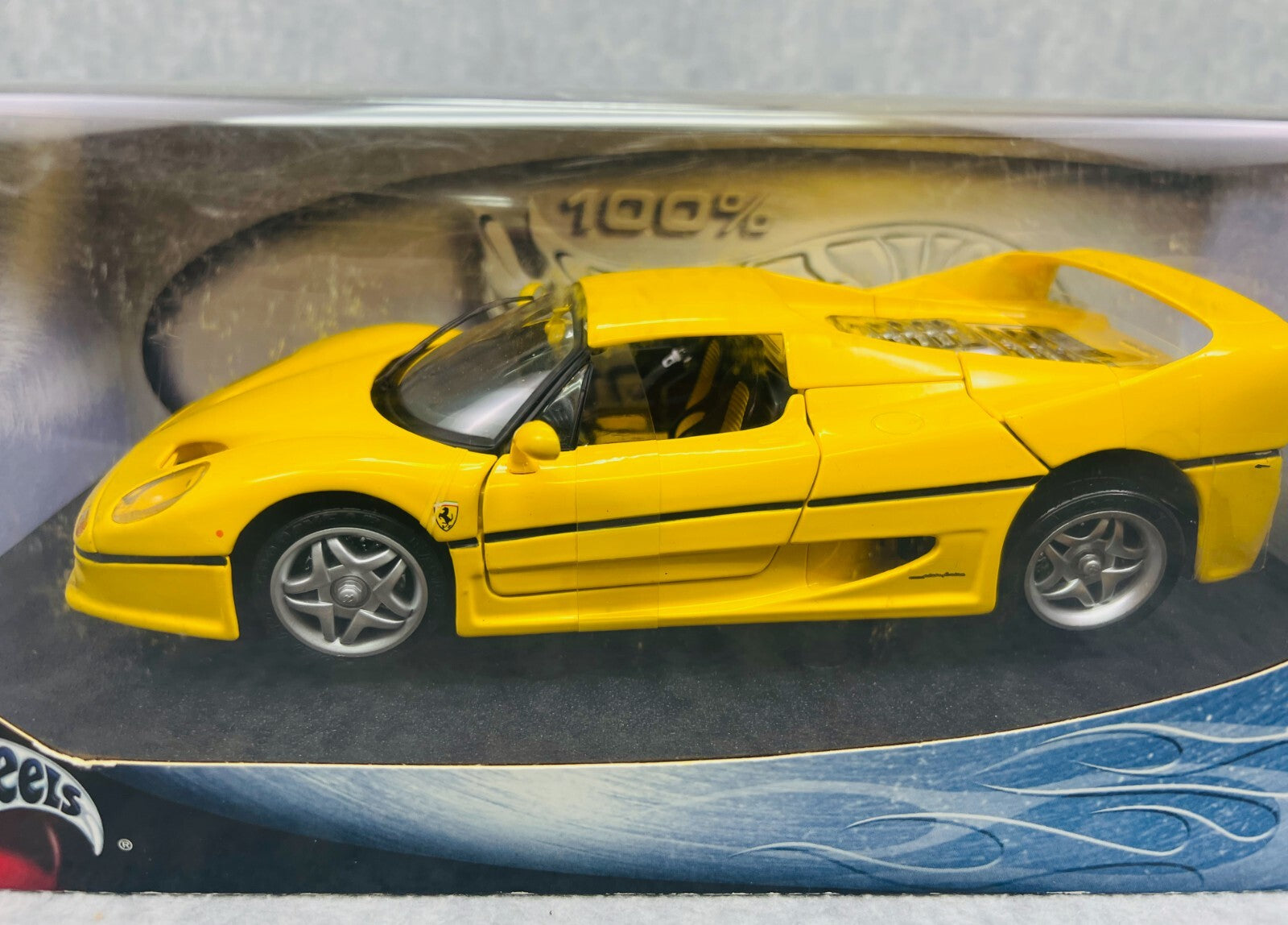 🇮🇹🇮🇹🇮🇹Hotwheels 100% Ferrari F50 Yellow 1:18 Scale🇮🇹🇮🇹🇮🇹