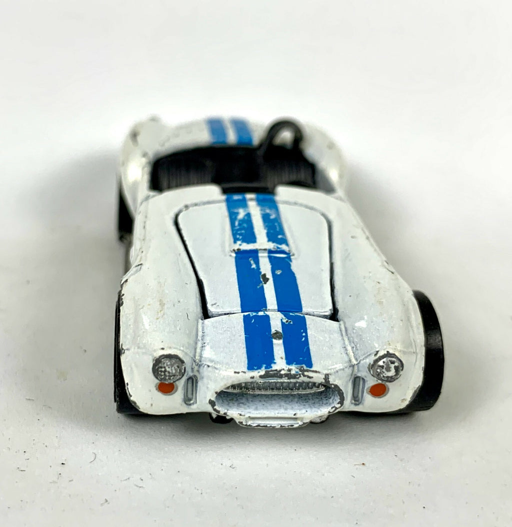 🔥🔥🔥🔥Hot Wheels 1982 White Blue Stripes Shelby COBRA LOOSE Diecast 🔥🔥🔥🔥