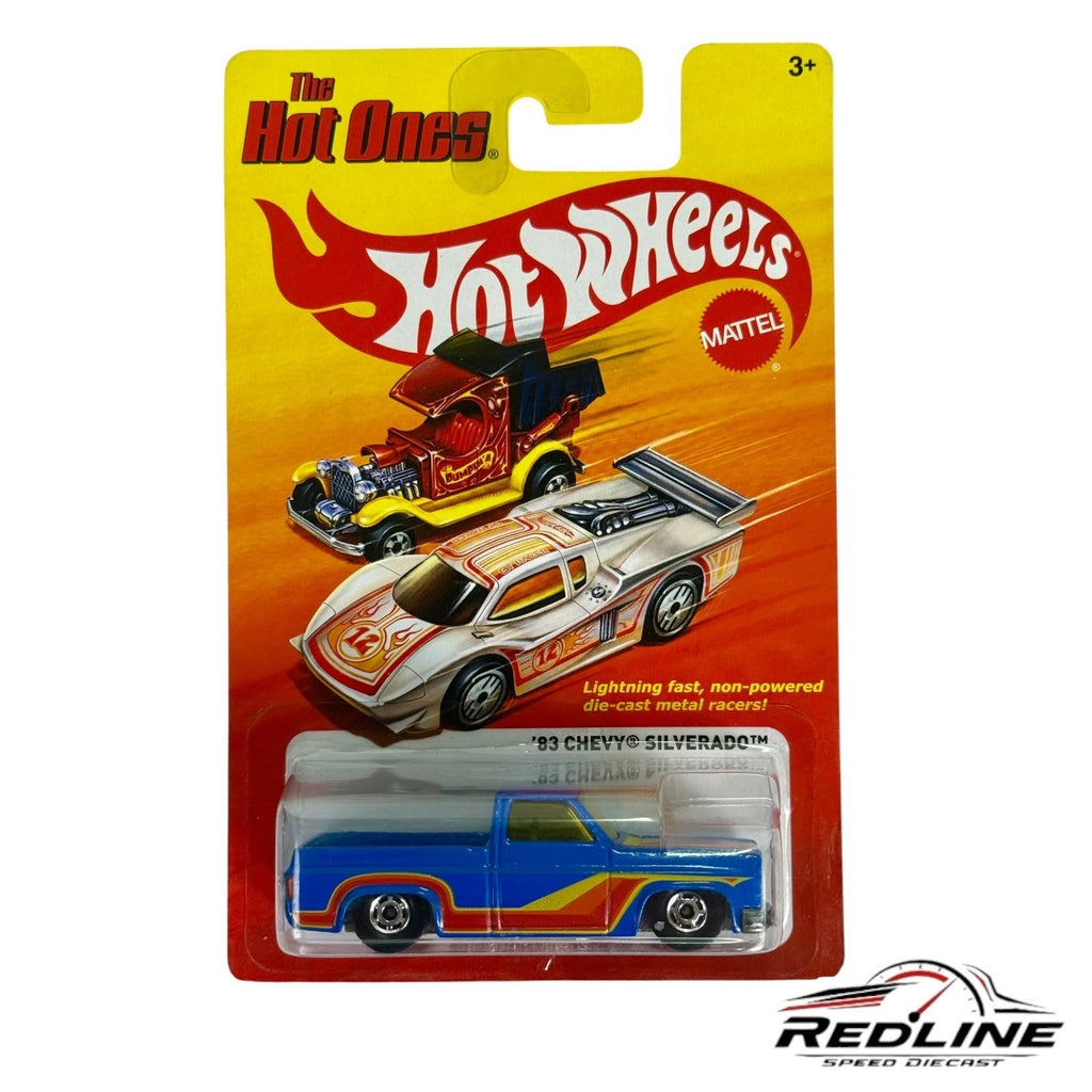 🇺🇸Hot Wheels The Hot Ones '83 Chevy Silverado Blue H33🇺🇸