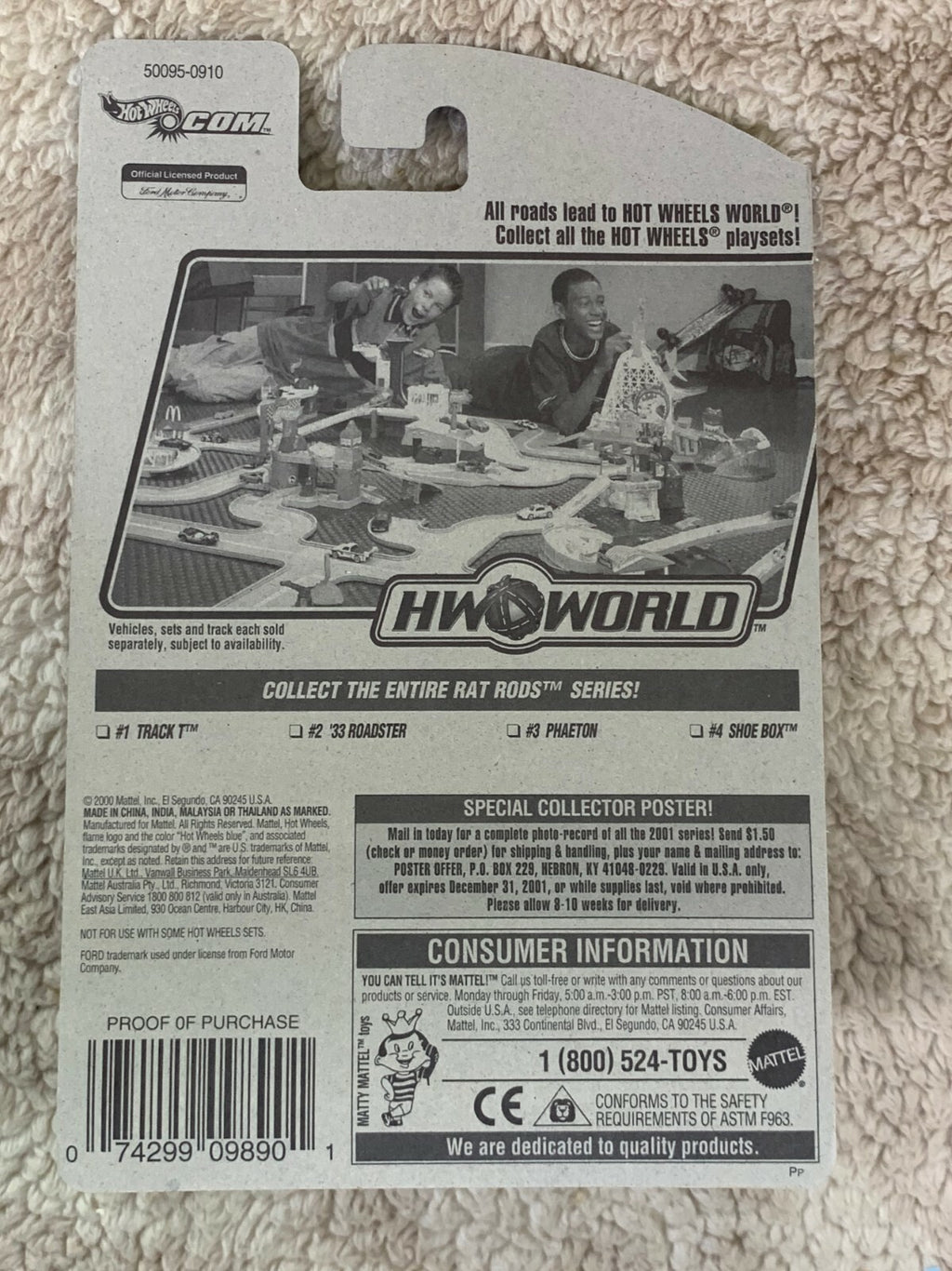 🔥🔥2001 Hot Wheels #060 Rat Rod Series Shoe Box Lavender Whitewalls HW07🔥🔥