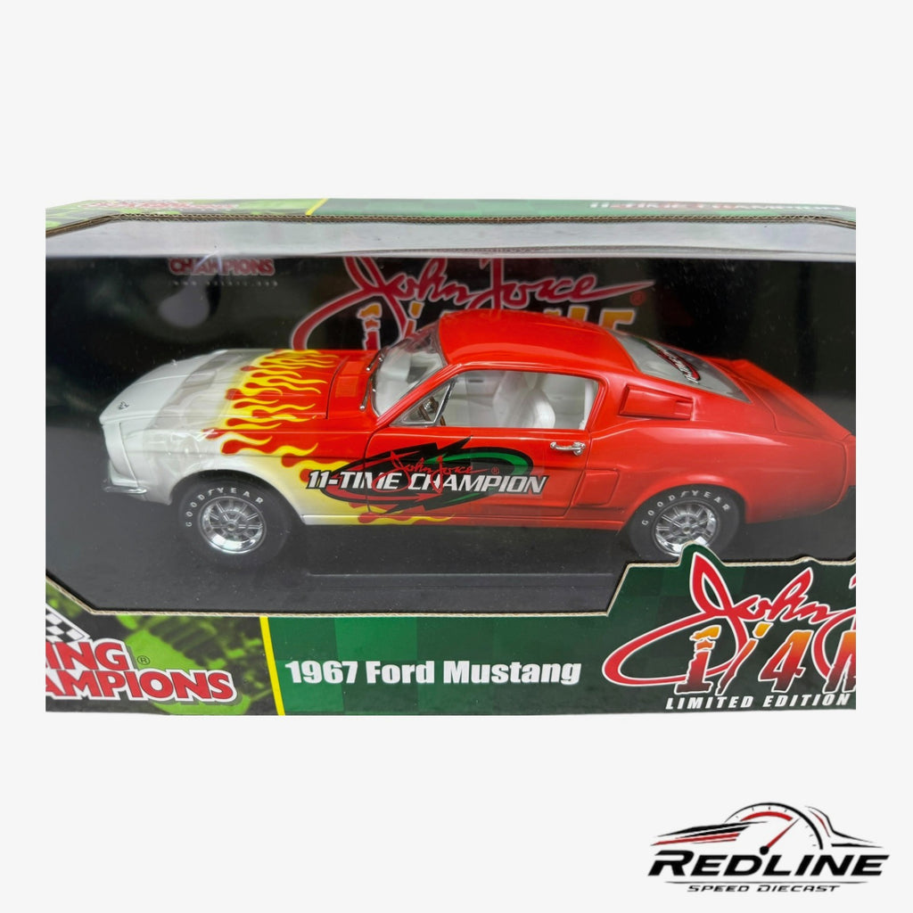 🇺🇸🇺🇸Racing Champions John Force 1967 Ford Mustang 1:18 LN🇺🇸🇺🇸