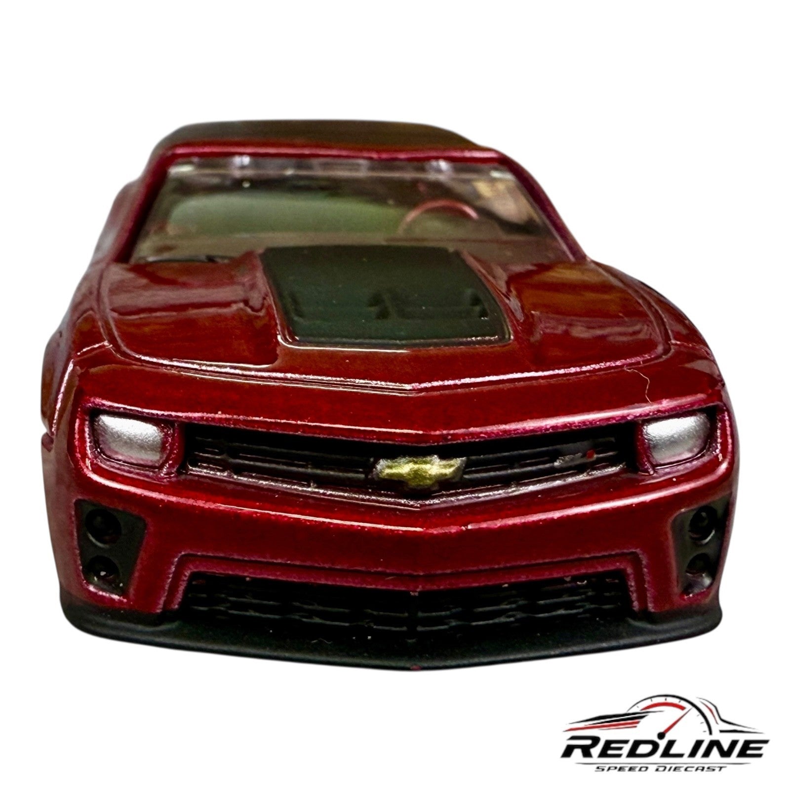 🇺🇸Auto World  Chevy Camaro ZL1 Ultra Red Chase Modern Muscle LOOSE C15🇺🇸